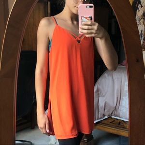 Bright Orange Tank Top